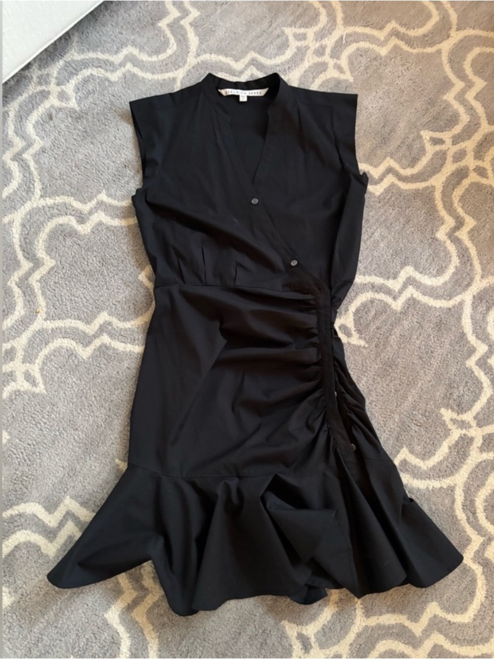 Veronica Beard Black Asymmetrical Dress Size 2